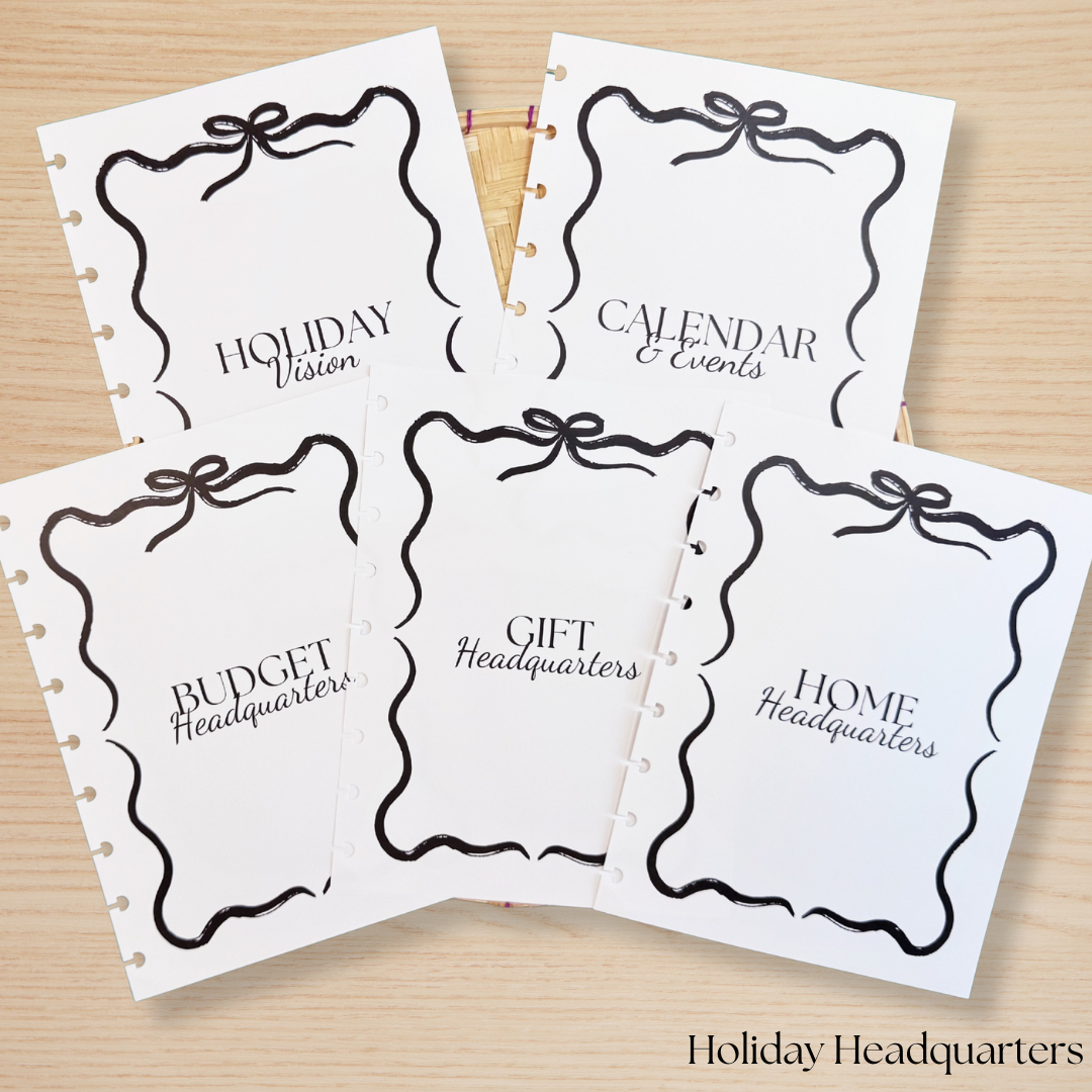 Holiday Headquarters Planner Insert