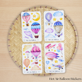 Hot Air-Balloon Sticker Set