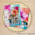 Collage Floral Planner Cover