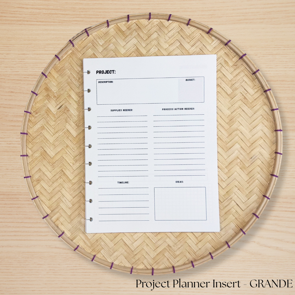 Project Planner Insert
