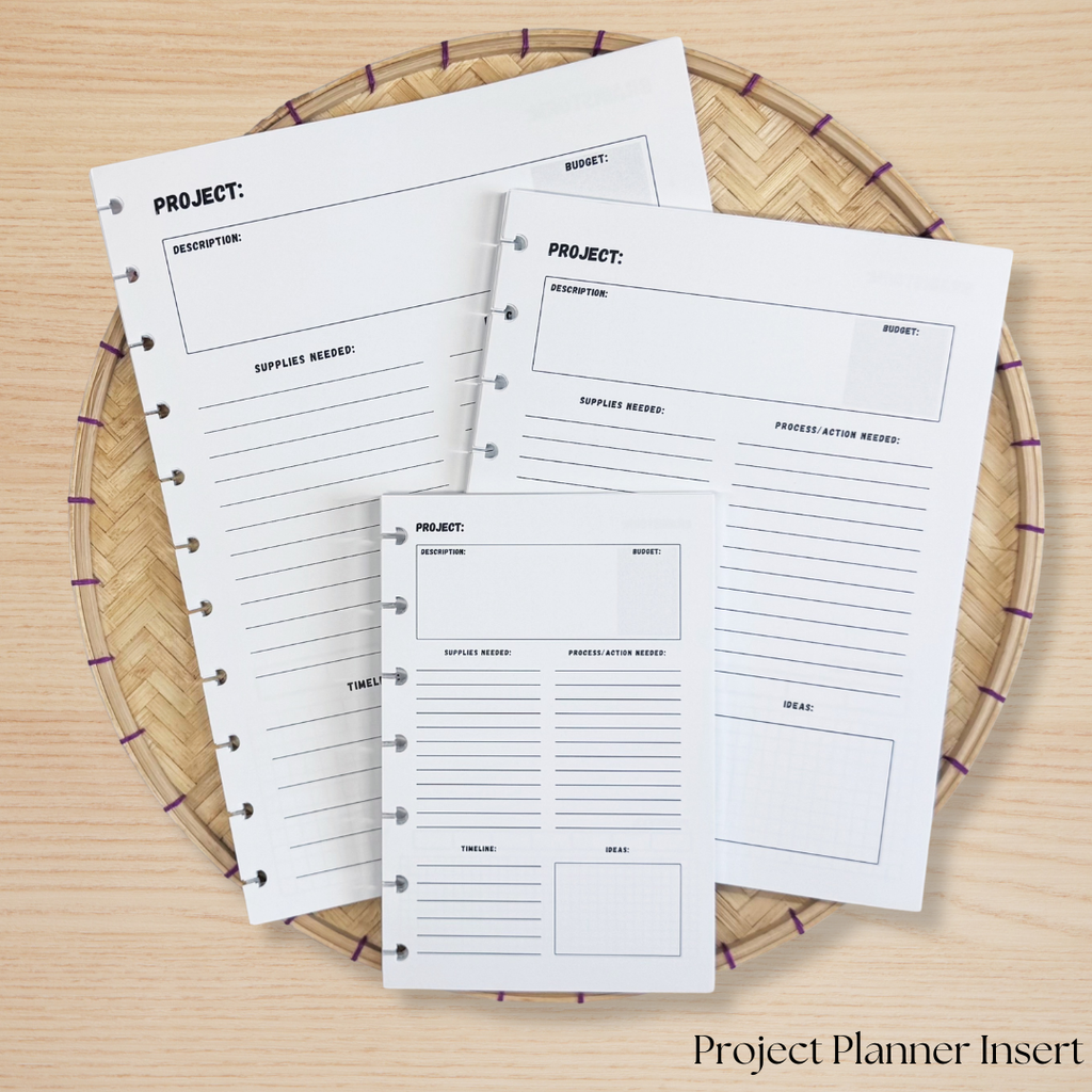 Project Planner Insert