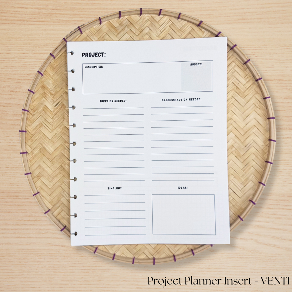 Project Planner Insert