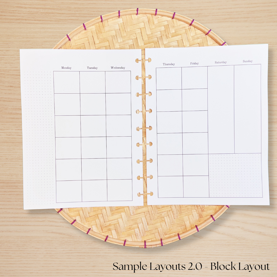 Sample Layouts 2.0  Planner Insert Pack