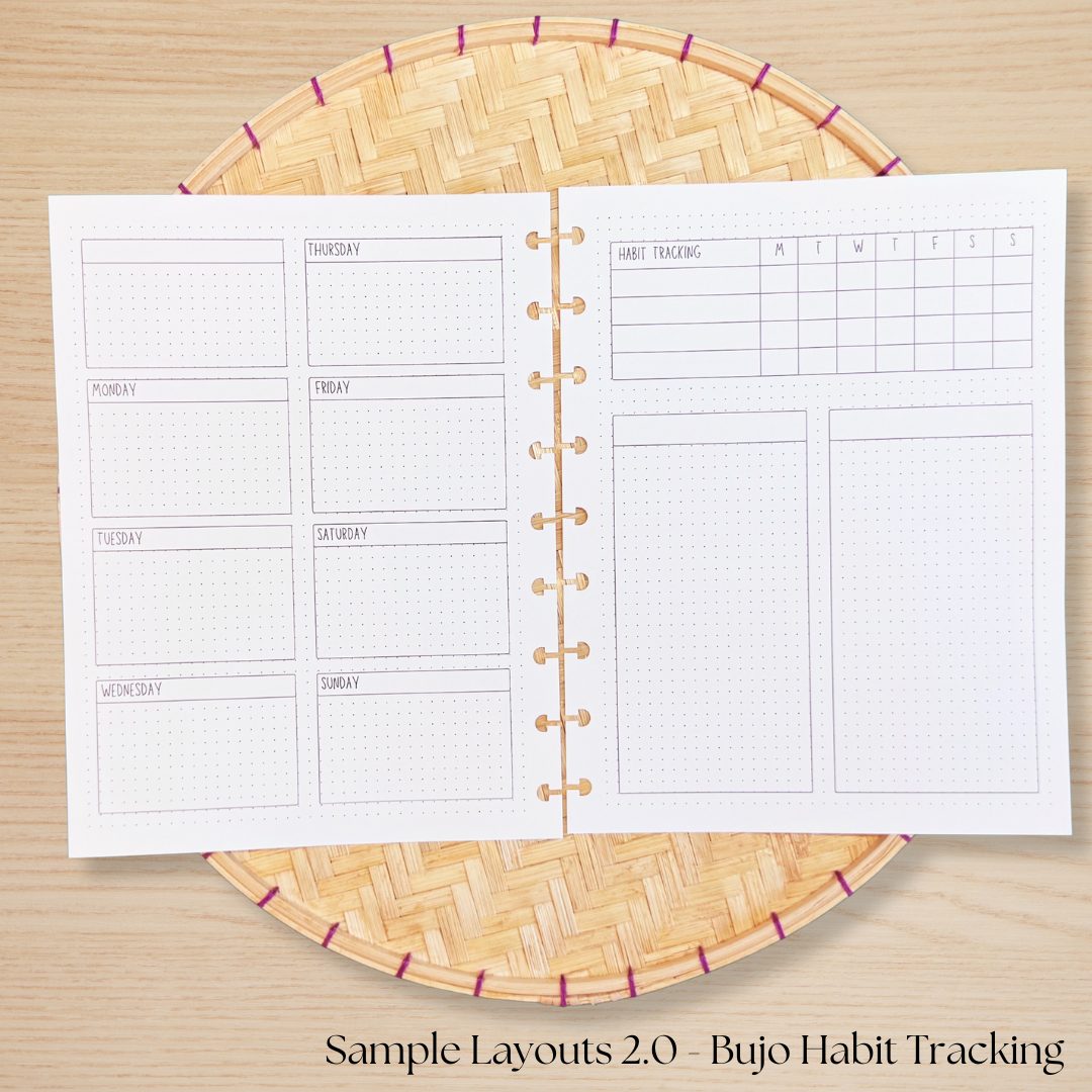 Sample Layouts 2.0  Planner Insert Pack