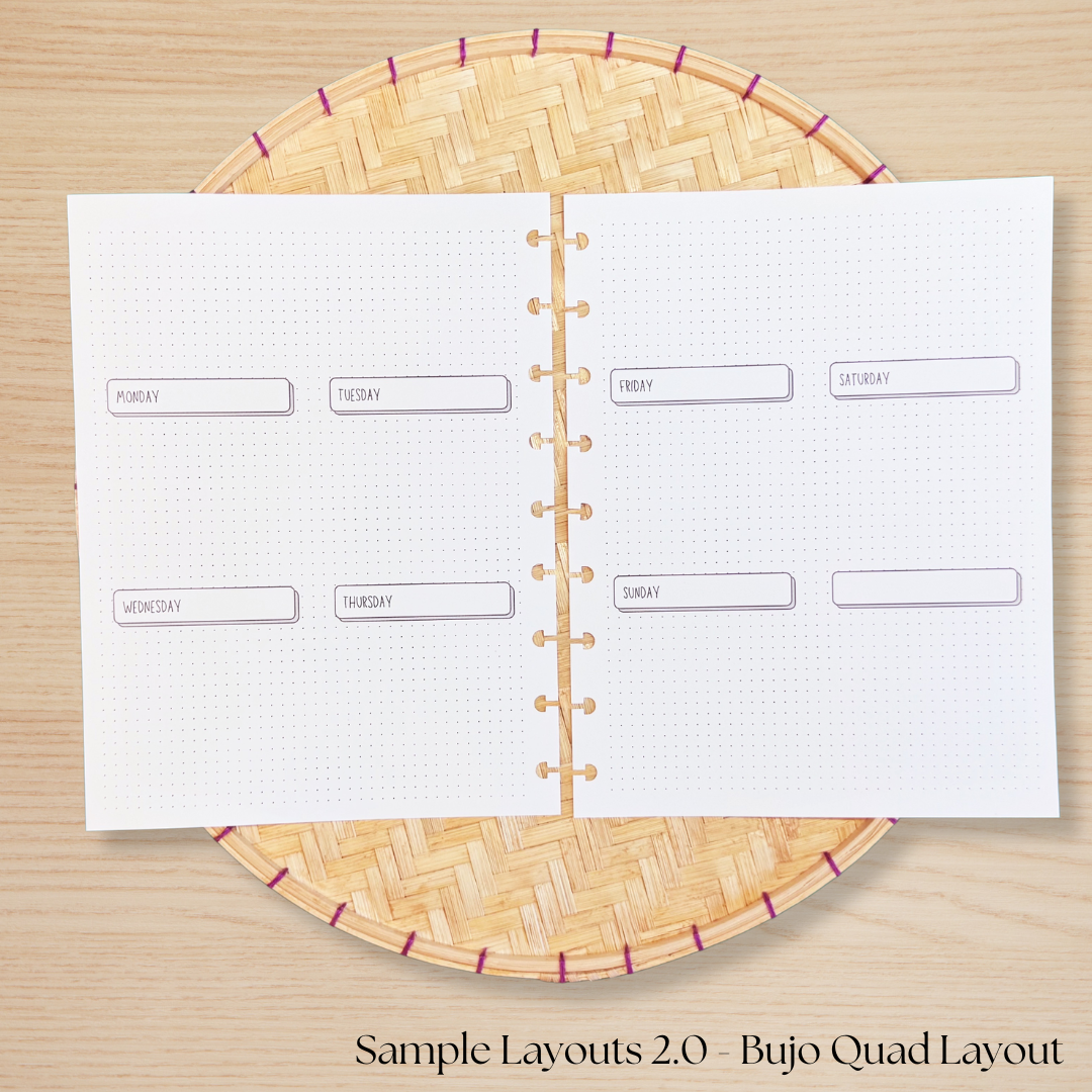 Sample Layouts 2.0  Planner Insert Pack