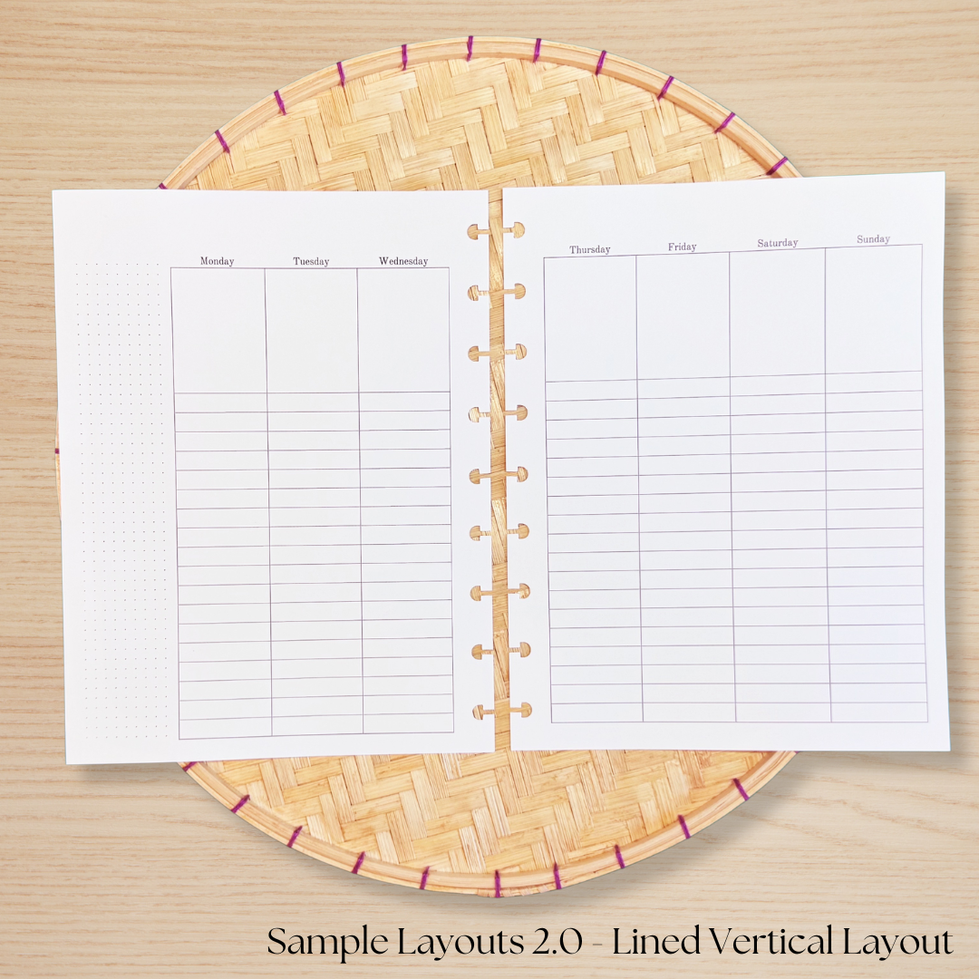 Sample Layouts 2.0  Planner Insert Pack