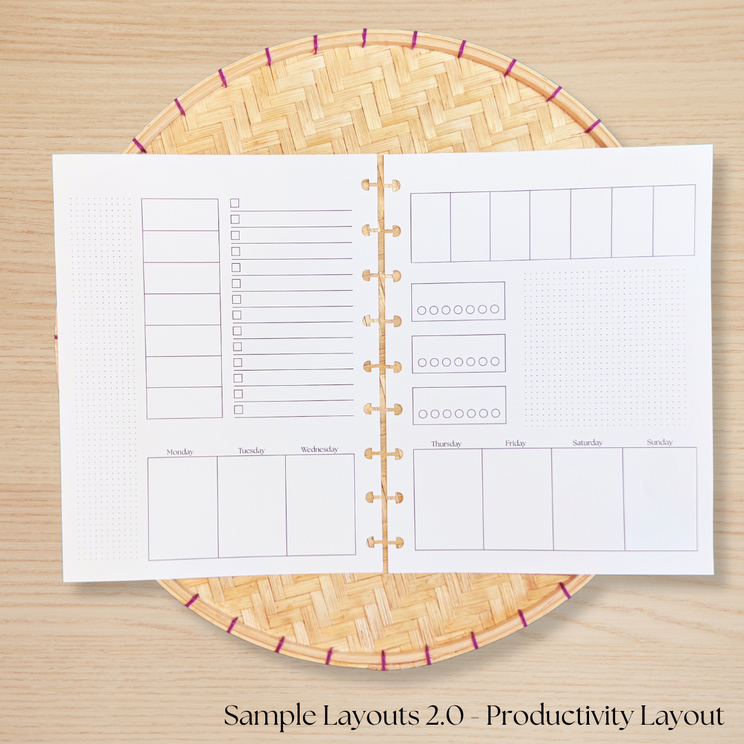 Sample Layouts 2.0  Planner Insert Pack