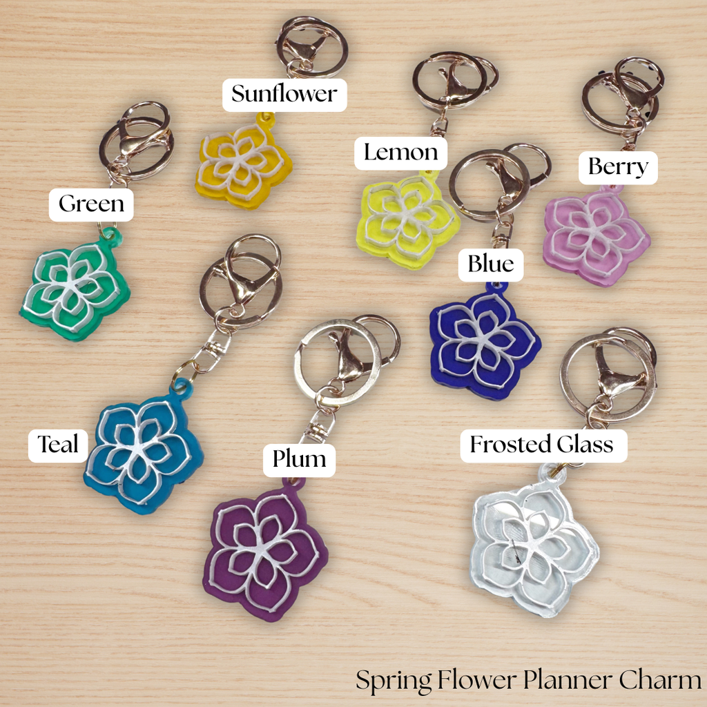 Spring Flower Planner Charm