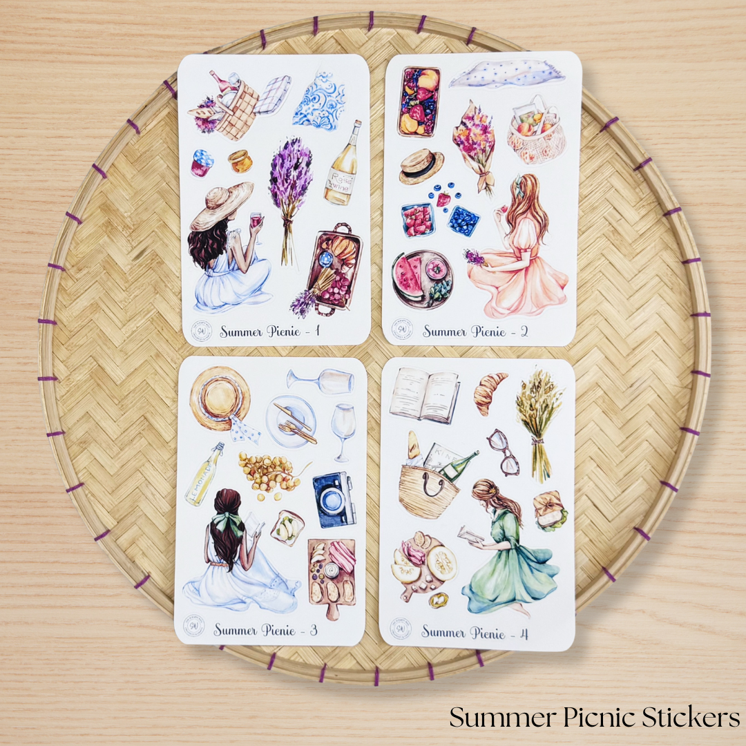 Summer Picnic Sticker Set