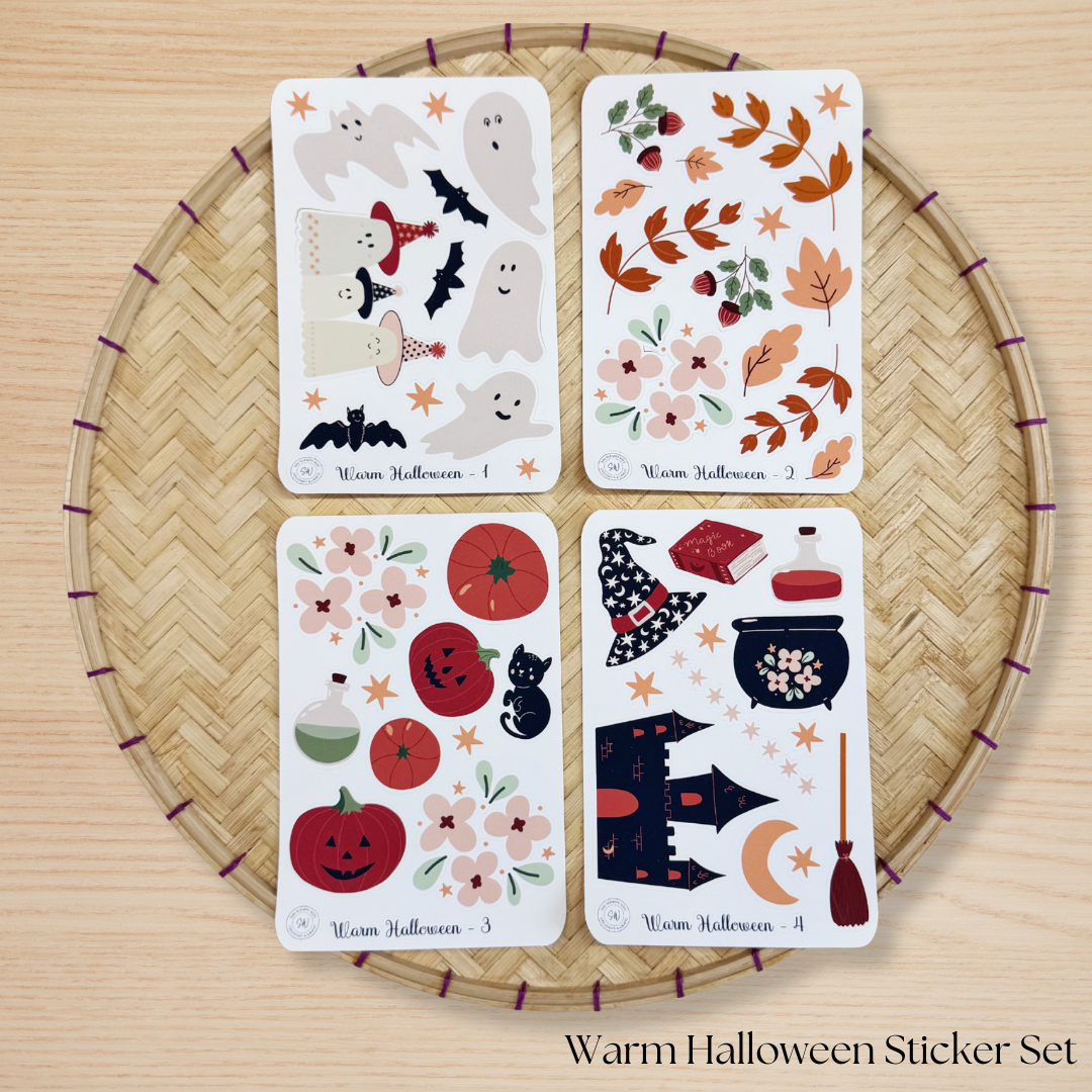 Warm Halloween Sticker Set